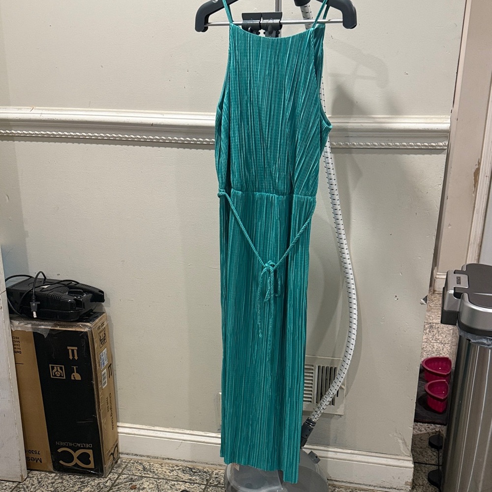 Teal blue elegant dress